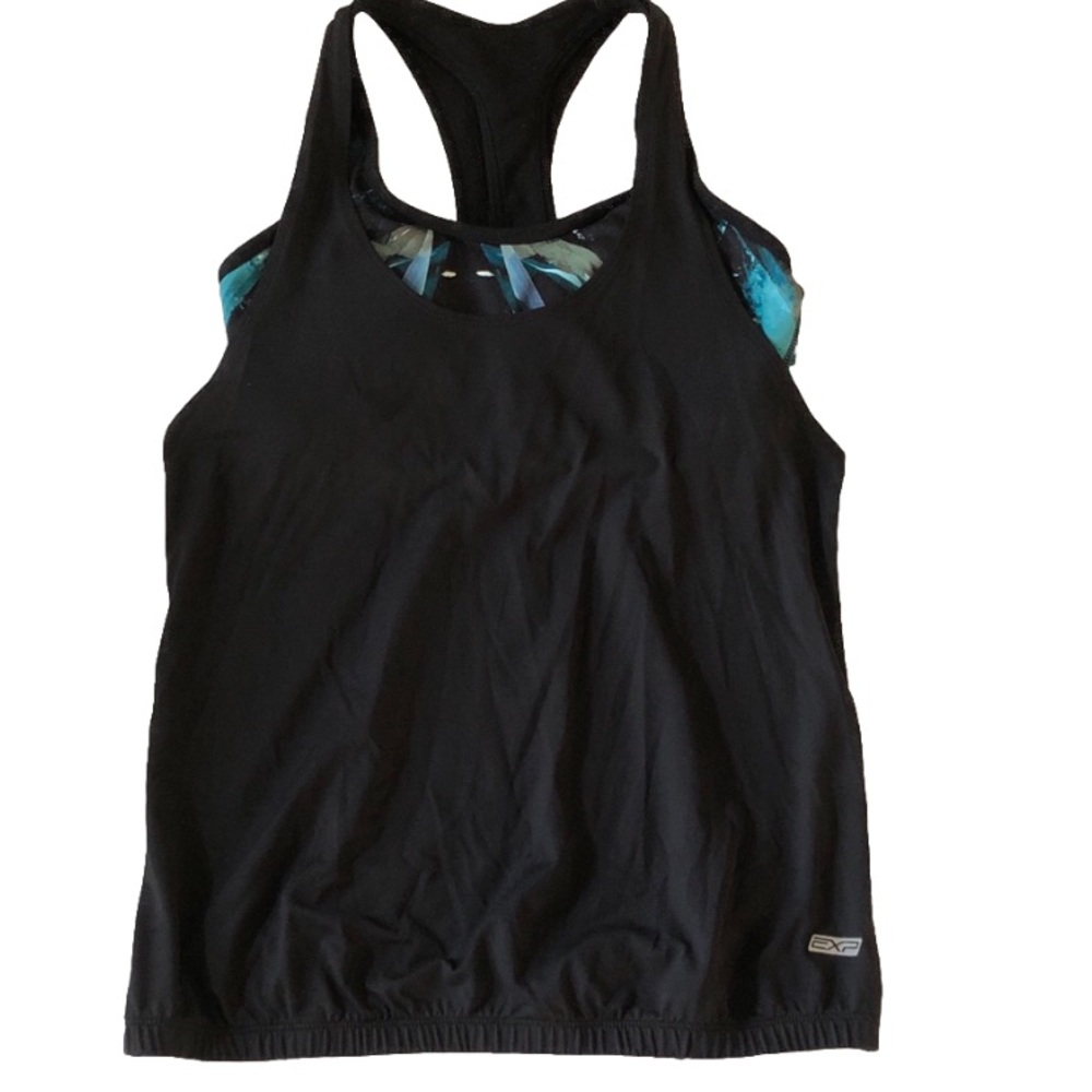 Express EXP Core 2-in-1 Layered Sports Bra Tank Top - Small